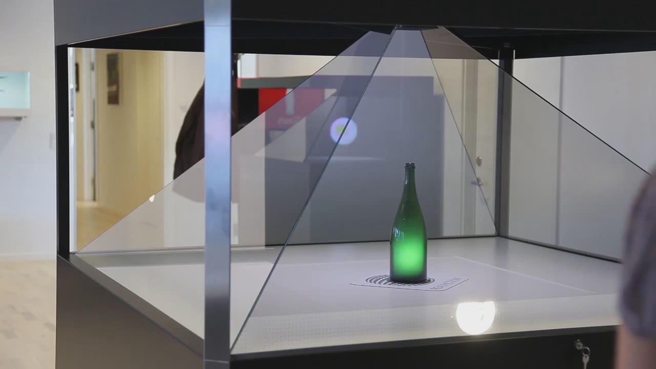 360度全息櫃香槟展示