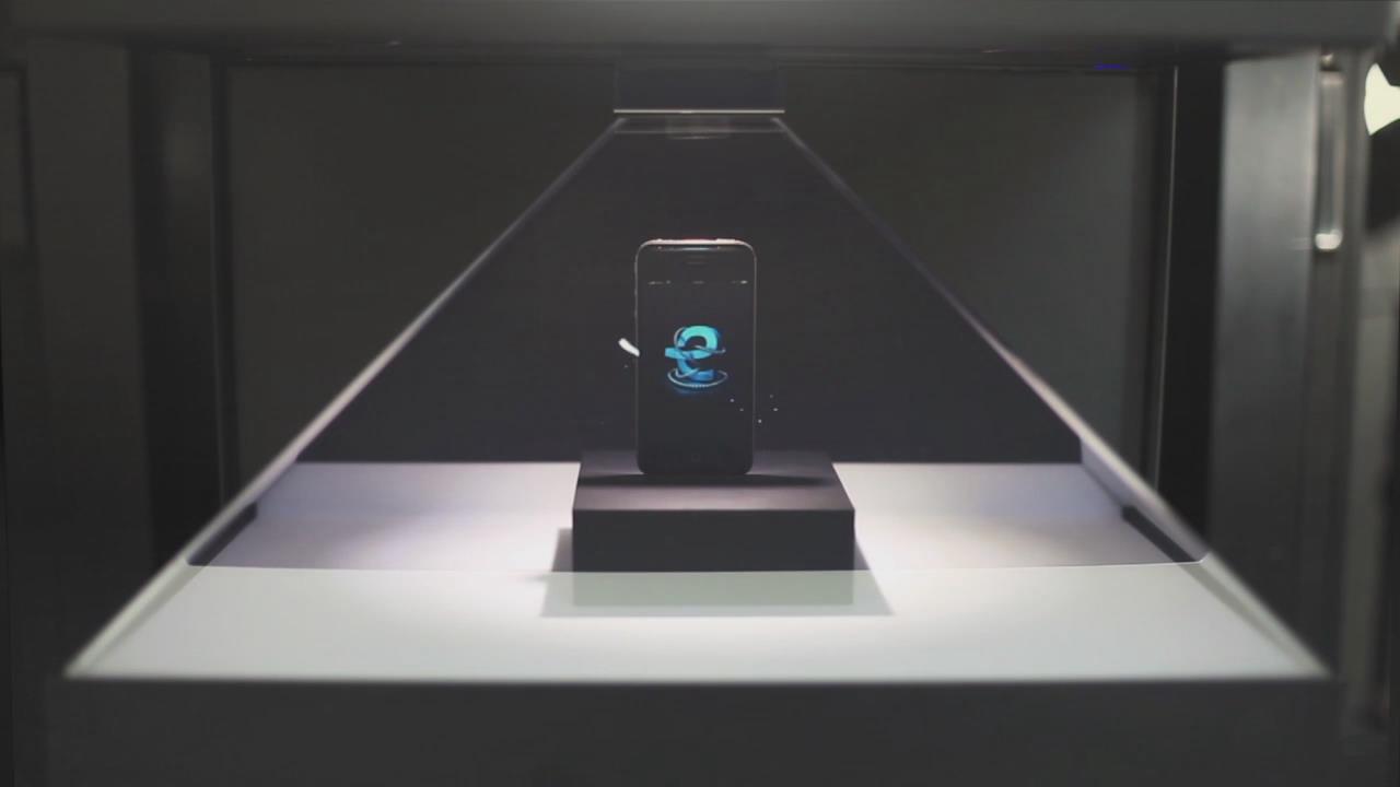 270度全息櫃手機展示